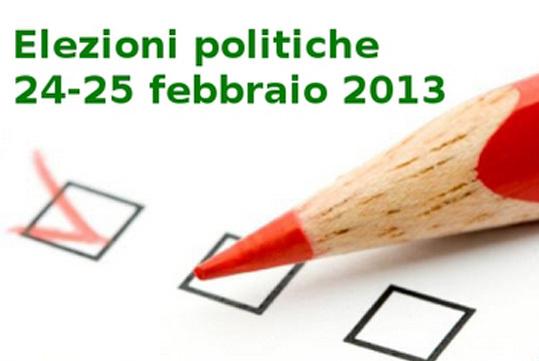 Visualizza la notizia: Liste dei candidati per le elezioni politiche del 24 e 25 febbraio 2013 