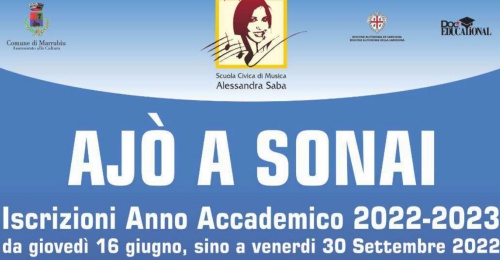 Visualizza la notizia: iscrizioni Scuola Civica di Musica - Scadenza 30/09/2022