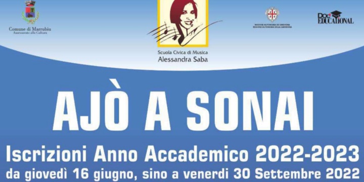 iscrizioni Scuola Civica di Musica - Scadenza 30/09/2022