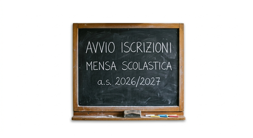 Avvio iscrizioni al servizio Mensa Scolastica a.s. 2026/2027
